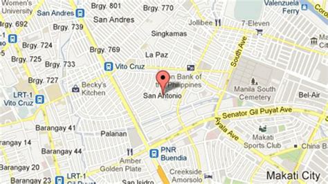 san antonio village makati google map